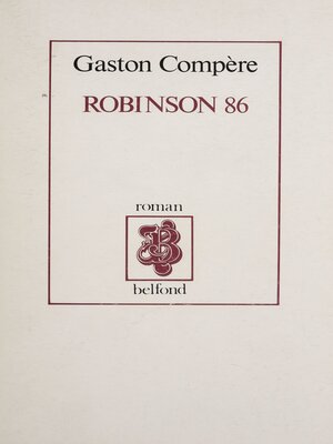 cover image of Robinson 86
